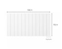 Ver imagem 3 de Cabeceira Cama Queen Lambri Painel MDF Modular 3M 168x90cm:Branco