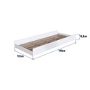 Ver imagem 3 de Cama Infantil Moldura Casinha para Colchão 0,88 x 1,88 Cor Branco com Rosa com Cama Auxiliar