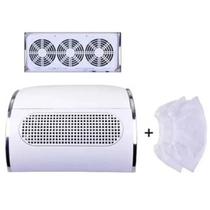 Aspirador Sugador Unha Em Gel Porcelana com 3 Ventoinhas