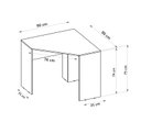 Ver imagem 6 de Mesa Escrivaninha Escritório Débora em L de Canto 100% Mdf