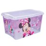 CAIXA ORGANIZADORA BRINQUEDOS INFANTIL MINIE PRINCESAS DISNEY GRANDE 43 LIVROS EMPILHAVEL QUARTO - 1