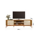 Ver imagem 2 de Rack Grécia 2 Portas 200cm Tv 75 Polegadas Ripado Lateral
