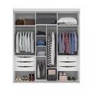 Ver imagem 2 de Guarda-Roupa Casal 2 Portas 6 Gavetas 207cm 100% MDF Inovatto
