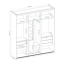 Ver imagem 7 de Guarda-Roupa Casal 2 Portas 6 Gavetas 207cm 100% MDF Inovatto