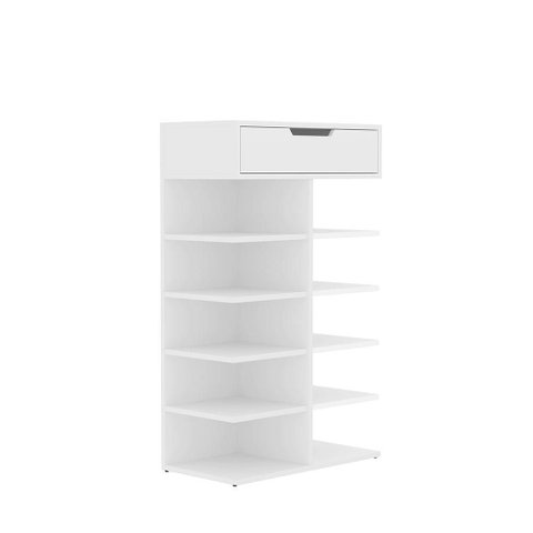 Armário Multiuso Sapateira Agata 1 Gaveta Branco - Casa D