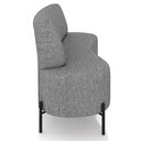 Ver imagem 6 de Sofá Chaise 2 Lugares Sala Living 135cm Pés Industrial Cayman K01 Linho Cinza - Lyam Decor