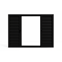 Ver imagem 1 de Veneziana 6 Folhas Aluminio Preto 1,00x1,50