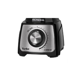Liquidificador Mondial Turbo 1200w Preto e Inox L-1200-bi - 127 Volts - 2