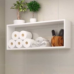 Nicho Retangular- 60x30. Branco, Decore Sua Casa - 1