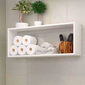 Nicho Retangular- 60x30. Branco, Decore Sua Casa