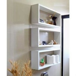 Nicho Retangular- 60x30. Branco, Decore Sua Casa - 2