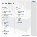 Ver imagem 5 de Cama Box + Colchão Viúva Salta Liso Branco Espuma D23 128x188x51cm