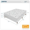 Ver imagem 3 de Cama Box + Colchão Viúva Salta Liso Branco Espuma D23 128x188x51cm