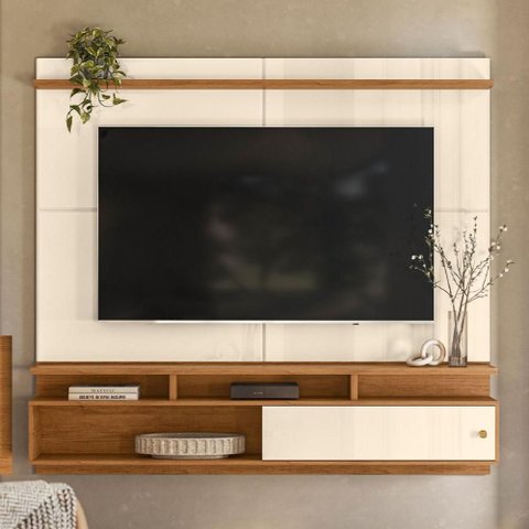 Home Suspenso Morretes 1.8 para TV Off White Canela