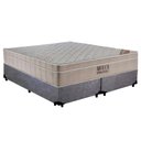 Ver imagem 1 de Cama Box Casal Suede Bipartido + Colchão Ortobom Airtech Molas Ensacadas 65x138x188 Cinza