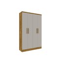 Ver imagem 2 de Guarda Roupa 4 Portas Amsterdam C- e 2 Gavetas Cinamomo - Tcil Móveis