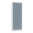 Ver imagem 1 de Guarda Roupa Dormitório Modulado Alpes 2 Portas C/ Cabideiro - Módulo Roupeiro Alpes - Luciane:azul