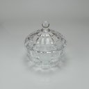 Ver imagem 7 de Potiche Decorativo de Cristal Transparente 17x18x18cm Tampa Enfeite Sala Mesa