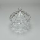 Ver imagem 6 de Potiche Decorativo de Cristal Transparente 17x18x18cm Tampa Enfeite Sala Mesa