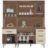 Kit de Cozinha 9 Portas 4 Gavetas com Nicho Vitorina Savana / Off White - 2