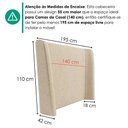 Ver imagem 3 de Cabeceira Casal 140 cm Greta com Frame Linho Sl 71 Peer