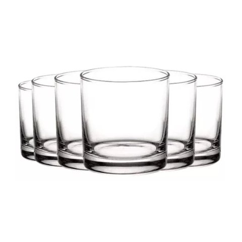 Jogo 6 Copos de Whisky Rocks Vidro 320 Ml - Nadir