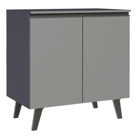 Balcão de Cozinha 80cm 2 Portas com Pés Nice Madesa