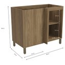 Ver imagem 3 de Armário de Cozinha Balcão de Canto 1 Porta 52x98cm com Pés M625 Botanic Kappesberg
