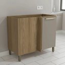 Ver imagem 1 de Armário de Cozinha Balcão de Canto 1 Porta 52x98cm com Pés Botanic Kappesberg
