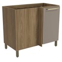 Ver imagem 1 de Armário de Cozinha Balcão de Canto 1 Porta 52x98cm com Pés M625 Botanic Kappesberg