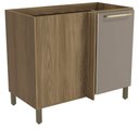 Ver imagem 1 de Armário de Cozinha Balcão de Canto 1 Porta 52x98cm com Pés M625 Botanic Kappesberg
