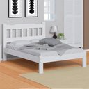 Ver imagem 2 de Cama De Casal De Madeira Maciça Branco Pérola Nemargi Com Colchão Casal Hellen Pro Confort