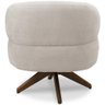 Poltrona Decorativa Giratória Sala de Estar Living Seven F04 Bouclê Cru - Lyam Decor - 7