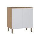 Ver imagem 1 de Balcão Modulado 80cm (sem Tampo) 2 Portas Slim Luciane