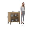 Ver imagem 2 de Balcão Modulado 80cm (sem Tampo) 2 Portas Slim Luciane