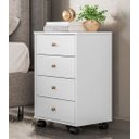 Ver imagem 1 de Mesa de Cabeceira Presence Branco Saimys