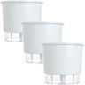 Vaso Raiz Auto Irrigável Grande N4 Branco Temperos Kit 3 Pcs - 1