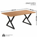 Ver imagem 3 de Mesa Retangular Teixeira Império 198x91cm