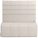 Ver imagem 1 de Kit Cabeceira Cama Box King 195cm com Calçadeira Roma W01 Linho Cru - Lyam Lyam Decor