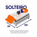 Ver imagem 7 de Conjunto Box Baú Branco Mali Bege Molas Ensacadas Solteiro 88x188x77 - King House