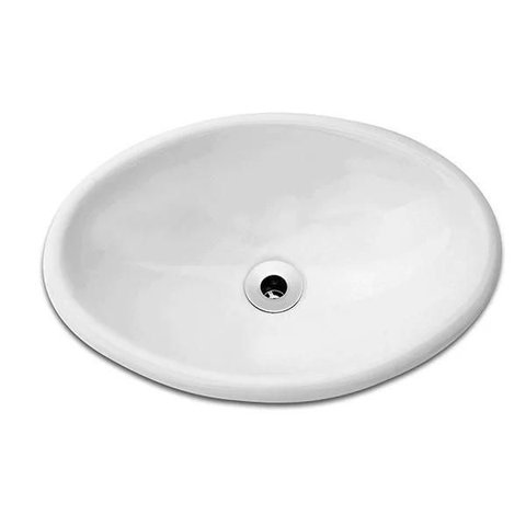 CUBA SOBREPOR OVAL PEQUENA 43*31  BRANCA