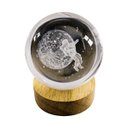Ver imagem 2 de Mini Luminária de Mesa Astronauta Globo de Vidro 8cm Led 3500k Usb St3214