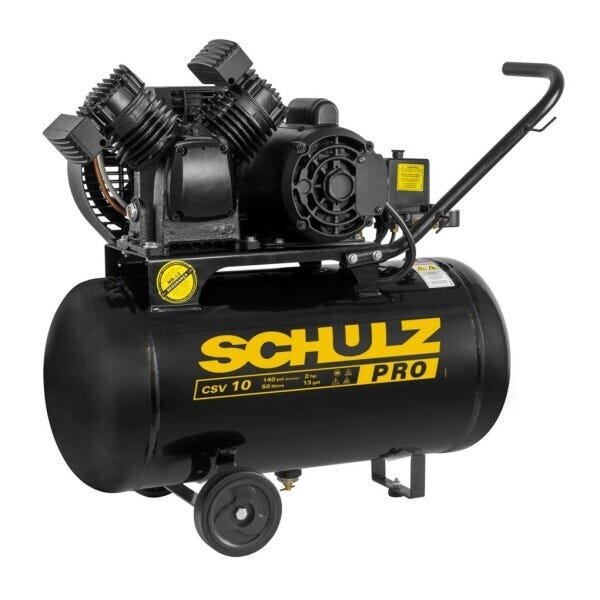 Compressor Schulz CSV 10 PRO 50L 140 Lbs 2 cv 220V Mono Móvel - 1