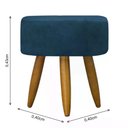 Ver imagem 2 de Kit 03 Puff Decorativo Redondo - Petroleo Petroleo