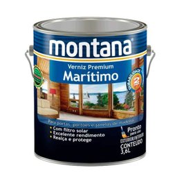 Verniz Maritimo Natural Montana Fosco Madeira 3,6 Litros - 1