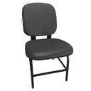 Ver imagem 1 de Cadeira Cadeirão Reforçado para Obeso Po Plus Size 180 Kg Anatômica Courvin Preta