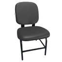 Ver imagem 1 de Cadeira Cadeirão Reforçado Po Plus Size 180 Kg Anatômica Courvin Preta