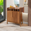 Ver imagem 2 de Aparador Barzinho Adega Cantinho Café Lizz Decorativo Cedro