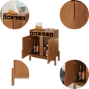 Ver imagem 4 de Aparador Barzinho Adega Cantinho Café Lizz Decorativo Cedro