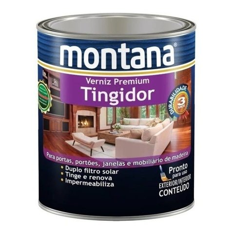 Verniz Premium Tingidor Impermeabiliza 900ml Imbuia Montana